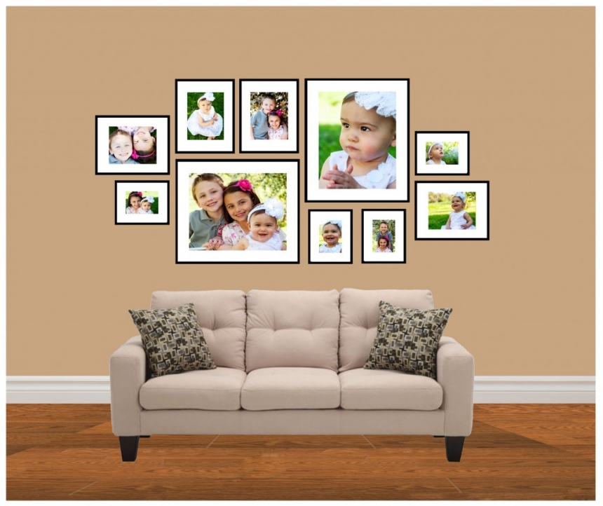portrait hang simple frame frames template steps sizes layout decor living step collage
